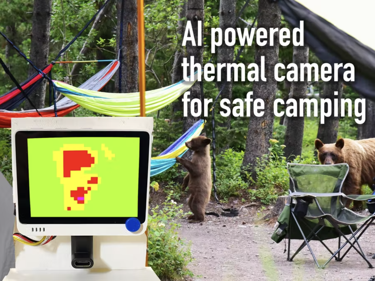 AI powered thermal camera for safe camping