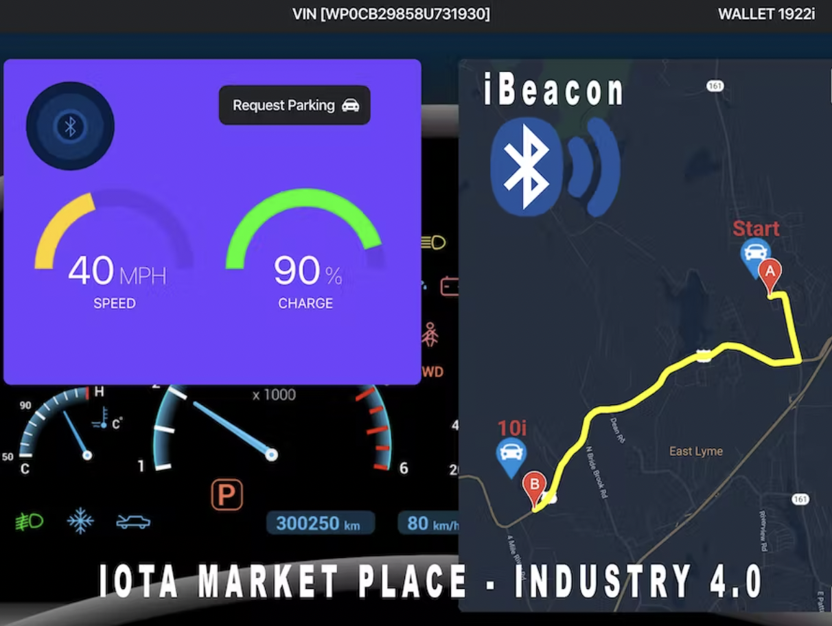 Industry 4.0 Car Parking Marketplace (IOTA+iBeacon+ML)